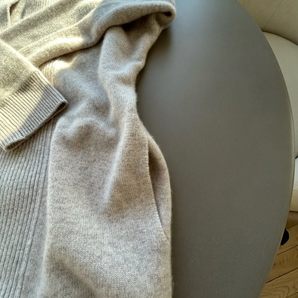 Vince Cream Cardigan Soft Knitted Layering Piece - Picture 7 of 10